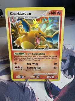 Pokemon TCG Charizard 1/99 Arceus Cracked Ice Holo Rare - Image 1