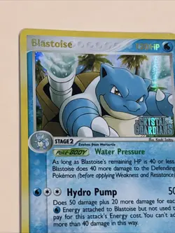 2006 Pokemon TCG Blastoise 14/100 EX Crystal Guardians Reverse Holo Stamped NM - Image 5