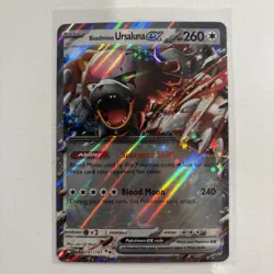 Pokemon TCG Twilight Masquerade - Bloodmoon Ursaluna ex #141 Double Rare Holo - Image 1