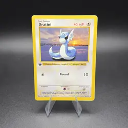 Pokemon Dratini 026/102 First Edition Base Set (Shadowless) Regular - Image 1