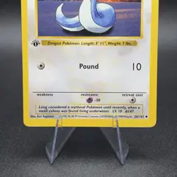Pokemon Dratini 026/102 First Edition Base Set (Shadowless) Regular - Image 3