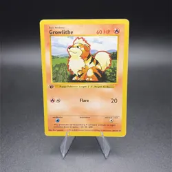 Pokemon Growlithe 028/102 First Edition Base Set (Shadowless) Regular - Image 1