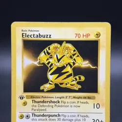 Pokemon Electabuzz 020/102 First Edition Base Set (Shadowless) Regular - Image 2