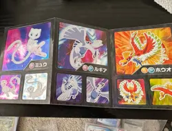 Pokemon Sticker Sheet Mew Lugia Hoho Japanese Anime - Image 1
