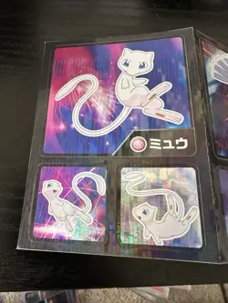 Pokemon Sticker Sheet Mew Lugia Hoho Japanese Anime - Image 2