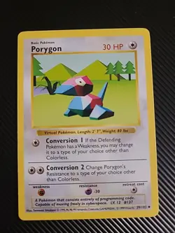 Porygon 39/102 Shadowless - Base Set Uncommon - Pokemon Vintage WOTC LP - Image 1