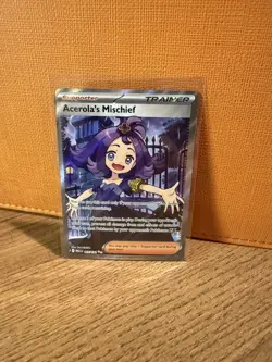 Pokemon TCG Acerola's Mischief 165/132 - Me01: Mega Evolution - Holo - Near Mint - Image 1