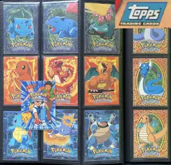 Pokemon TOPPS The First Movie - Complete BLUE logo set 72/72 - EXCELLENT - Image 2