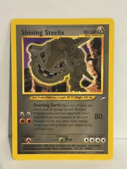 Pokemon Neo Destiny Unlimited- Shining Steelix Holo Secret Rare 112/105 LP+ - Image 1