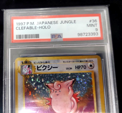 1997 Pokemon Japanese Jungle Clefable Holo #36 PSA 9 Mint - Image 2