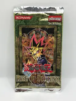 Yu-Gi-Oh! Rise Of Destiny Booster Pack Wrapper Englisch GEOFFNET! LEER! - Image 1
