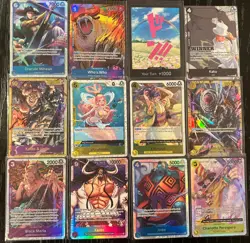 One Piece TCG English 12 Card Lot - Mixed Rarity - All Near Mint - Image 1