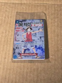 Bandai One Piece College Basketball US Voyage Promo Card Monkey D. Luffy SEALED - Image 3