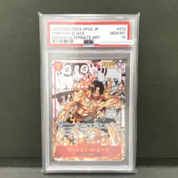 PSA 10 Portgas D Ace OP02-013 SR Comic Parallel Manga Alt Art ONE PIECE Japan - Image 1
