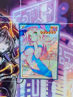 Dark Magician Girl Yugioh Field Center Foil Card Holo Doujin Anime Waifu Orica - Image 1