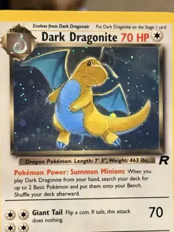 Pokemon Dark Dragonite Holo Rare TCG Card 5/82 - Image 1