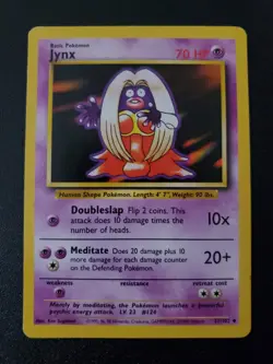 Pokemon Base Set Jynx Uncommon Card 31/102 LP - Image 1