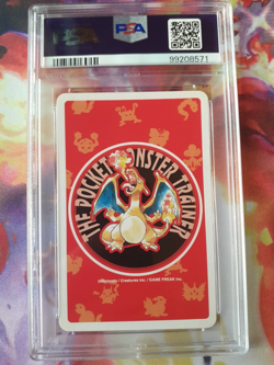 SEQUENTIAL 1996 Pokemon Graveler + Golem Red Charizard Poker Playing Card PSA 10 - Image 3