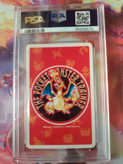 SEQUENTIAL 1996 Pokemon Rattata + Raticate Red Charizard Playing Cards PSA 10 - Image 3