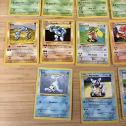 15 Vintage Pokemon Card Lot WOTC 1999 Base Set Shadowless Cards LP - Image 3
