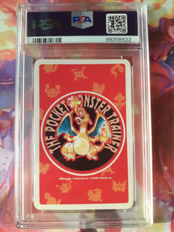 SEQUENTIAL 1996 Pokemon Mankey + Primeape Red Charizard Playing Cards PSA 10 - Image 3
