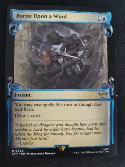 MTG Borne Upon A Wind Lotr: Tales of Middle-earth #495 Scroll Showcase - Image 1