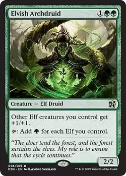 MTG Duel Decks Elves vs. Inventors - Elvish Archdruid - Image 1