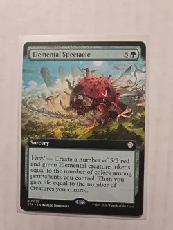 Elemental Spectacle (Extended Art) - Lorwyn Eclipsed Commander - NM - Rare - Image 1