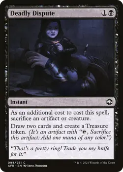 Deadly Dispute NM Adventures in the Forgotten Realms [AFR] MTG #94 Black Regular - Image 1