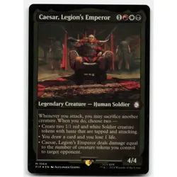 MTG Caesar, Legion's Emperor (Display Commander) - Thick Stock M Universes Beyon - Image 1