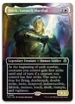 Odric, Lunarch Marshal (Borderless) #298 (Foil) NM Innistrad Remastered - Image 1