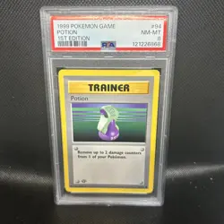 1999 POKEMON BASE SET 1ST EDITION #94/102 POTION PSA 8 - Image 1