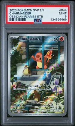 2023 POKEMON SVP EN-SV BLACK STAR PROMO #044 CHARMANDER PSA 9 - Image 1