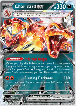 Charizard ex OBF 125/197 Double Rare - Obsidian Flames - Pokemon TCG English - Image 1
