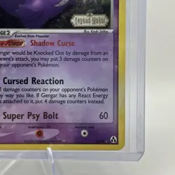 Pokemon TCG Gengar 5/92 Legend Maker Reverse Holo Stamped Double Swirl - Image 5