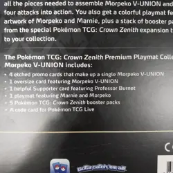 Pokemon TCG Premium Treasures Morpeko V Union Collection Box OPENED NO PACKS - Image 3
