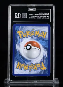 2023 POKEMON CROWN ZENITH ETB FULL ART LUCARIO VSTAR SWSH291 TAG 10 GEM MINT - Image 2