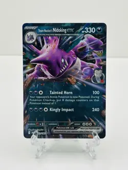 🔥Pokemon TCG-Team Rocket's Nidoking ex-119/182-Destined Rivals-Holo-M/NM!🔥 - Image 1