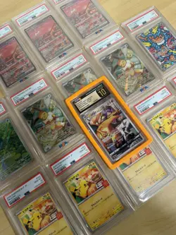 CGC Pristine 10 Leon Charizard Signed Cedric L Williams + PSA Pokemon Slab Lot - Image 2