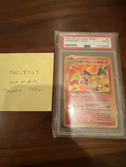 1996 Japanese Pokemon Charizard Holo PSA 9 Base Set - Image 1