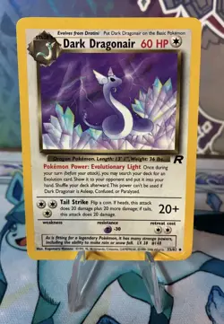Pokemon TCG 1995 Vintage Dark Dragonair 33/82 Heavy Damage - Image 1