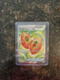Pokemon Buddy-Buddy Poffin 167/132 Me01: Mega Evolution Holo Ultra Rare English - Image 1