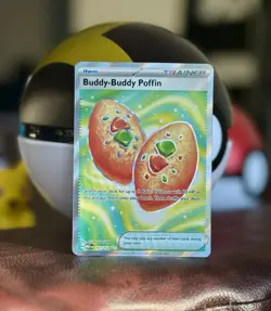 Buddy-Buddy Poffin Pokemon TCG Mega Evolutions 167/132 Illustration Rare (MINT) - Image 3