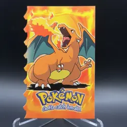 Pokemon CHARIZARD #6 Embossed Die-Cut Evolution 6 of 12 Blue Logo - Image 1