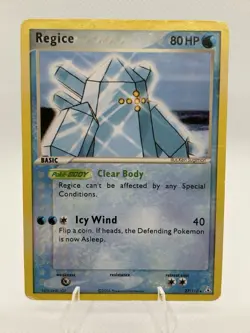 Regice - 27/110 - Rare, English Pokemon EX Holon Phantoms - Image 1