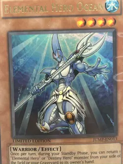 Elemental Hero Ocean JUMP-EN013 Shonen Jump Magazine Promos Limited Edition - Image 3