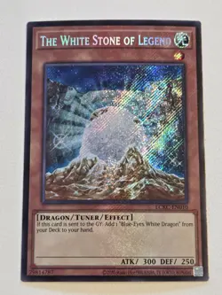 The White Stone of Legend LCKC-EN010 Secret Rare Yugioh Unlimited Edition Mint - Image 1