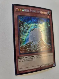 The White Stone of Legend LCKC-EN010 Secret Rare Yugioh Unlimited Edition Mint - Image 2