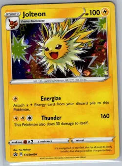 Jolteon SWSH094 Holo SWSH: Sword & Shield Promo Cards - Pokemon Card - NM - Image 1