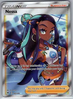 Nessa (Full Art) 183/185 SWSH04: Vivid Voltage - Pokemon Card - NM - Image 1